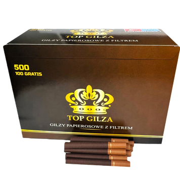 Гильз с фильтром для набивки табаком Top Gilza коричневі 500 шт. Гильз с фильтром для набивки табаком Top Gilza коричневі 500 шт. фото
