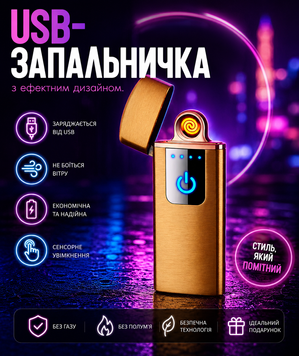 Сенсорна USB запальничка ⚡️ Сенсорна USB запальничка ⚡️ фото